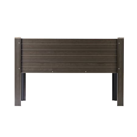 New Age Pet 48in ECOFLEX Elevated Planter, Walnut RGGEP44-09-48